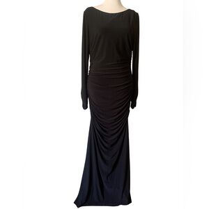 Vince Camuto Black Long Sleeve Maxi Dress , Elegant and Substantiated Pre-Owned